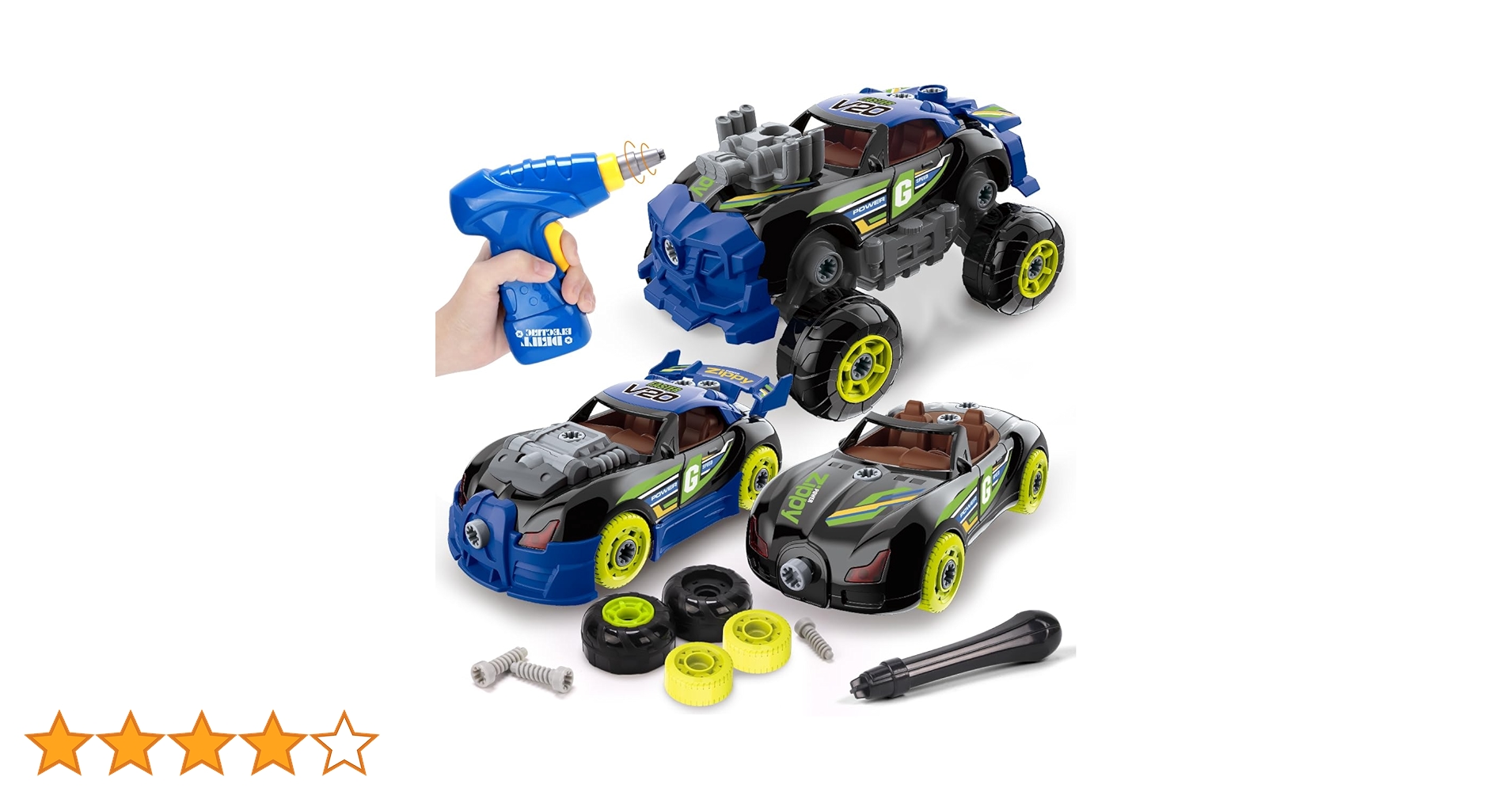 Amazon.co.jp: REMOKING 大工 おもちゃ 3IN1 車おもちゃ